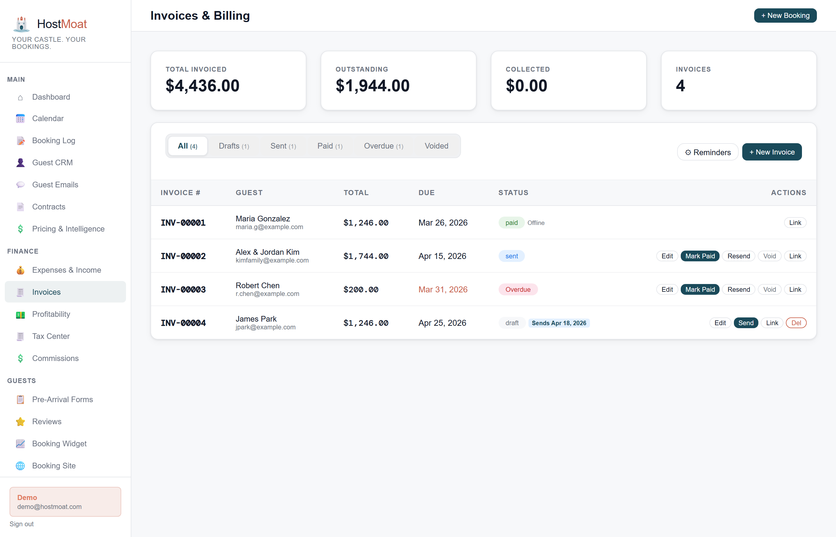 Invoicing & Stripe Payments screenshot